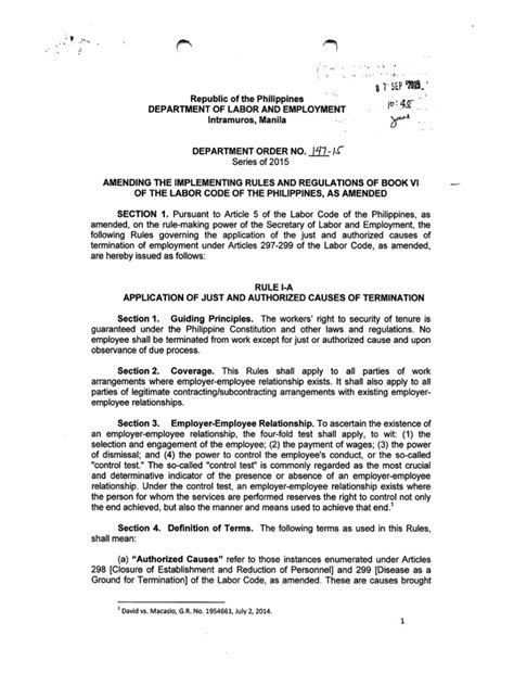 department order no. 147-15|Do 147.